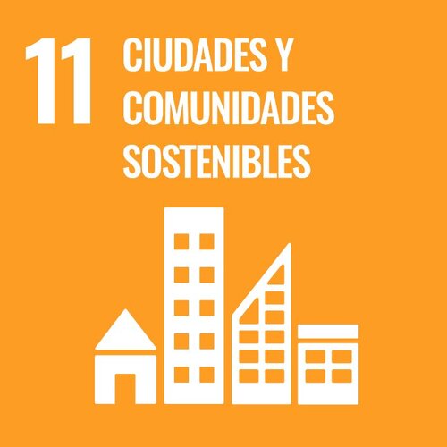 icono de ciudades objetivo sostenible numero 11