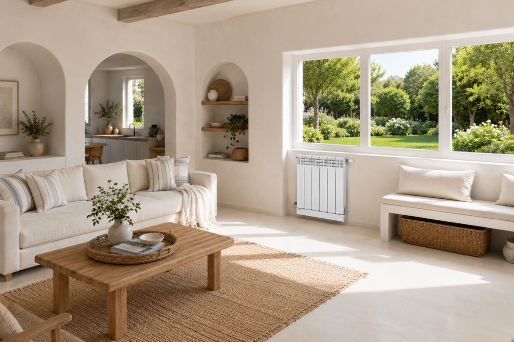 Habitación fría con radiadores