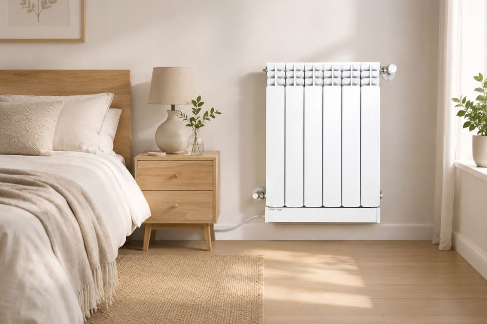 Habitación fría con radiadores