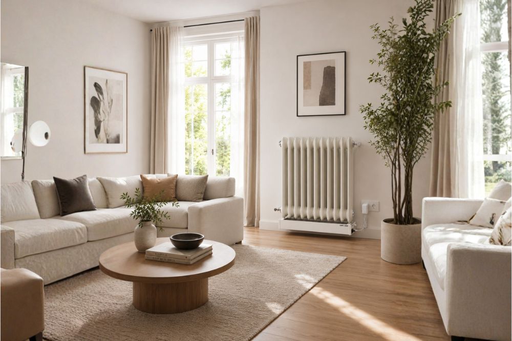 Habitación fría con radiadores