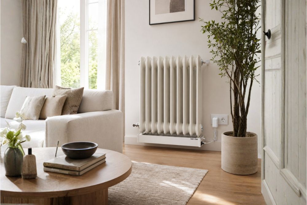 Habitación fría con radiadores